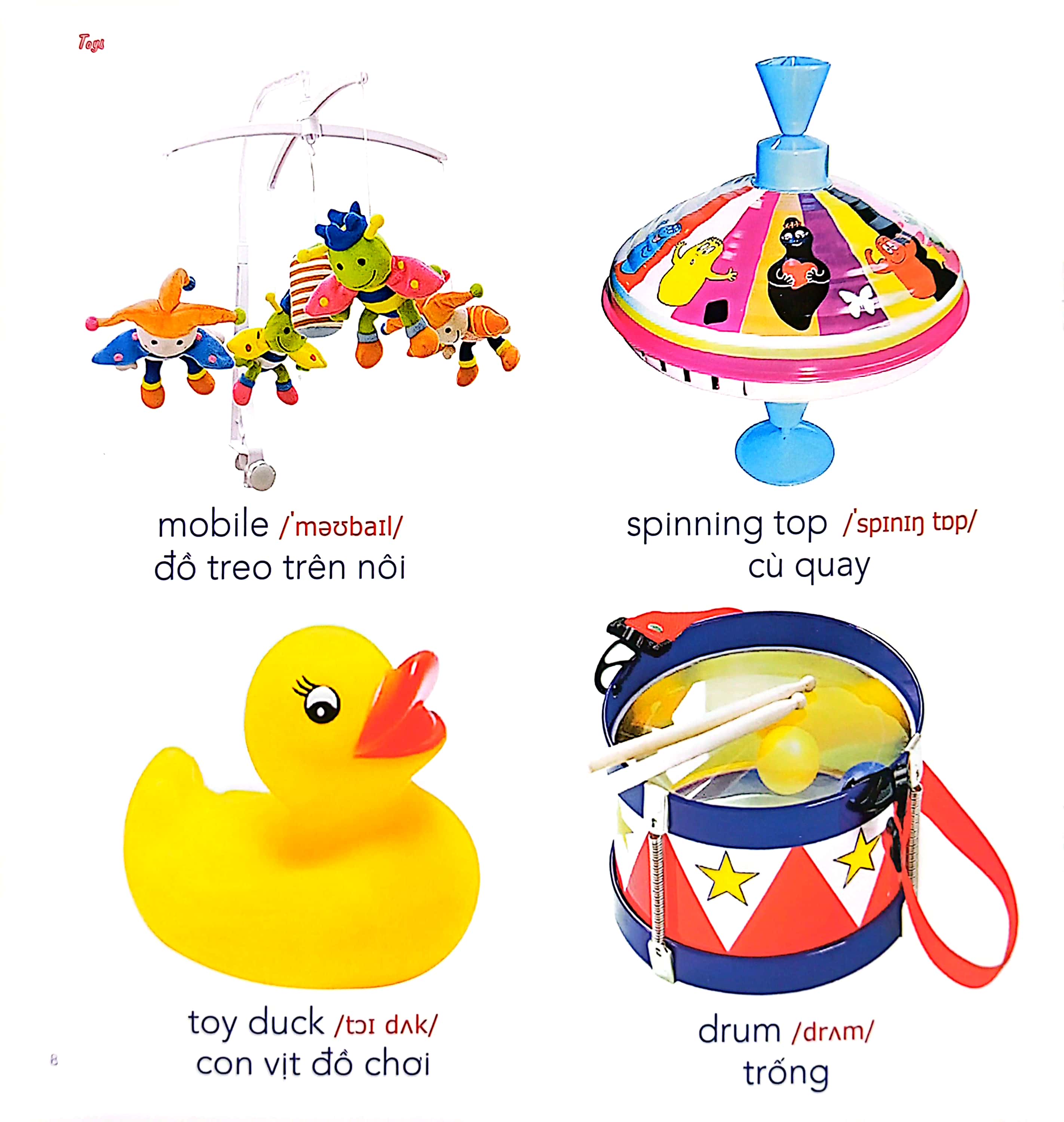 bé học tiếng anh qua hình ảnh - english for children - đồ chơi - toys - Ảnh 9