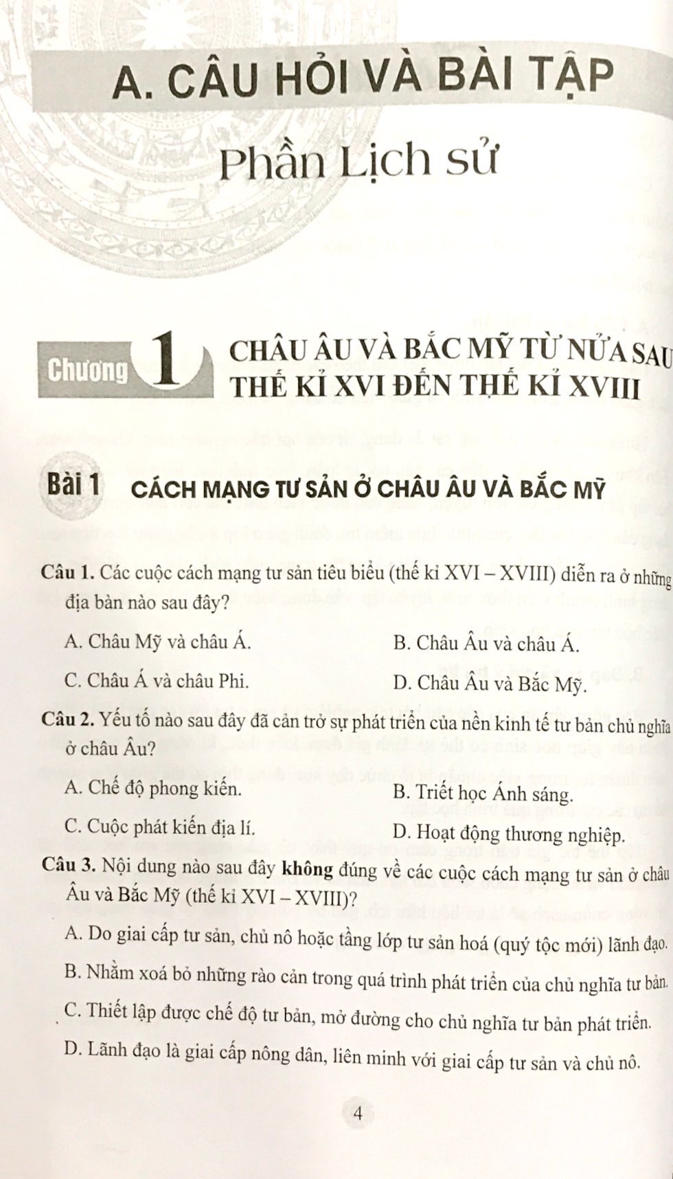 bộ bài tập lịch sử và địa lí 8 (cánh diều) (chuẩn) - Ảnh 4