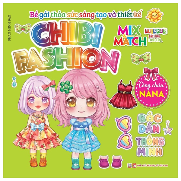 Bộ Bé Gái Thỏa Sức Sáng Tạo Và Thiết Kế - Chibi Fashion - Công Chúa Hime - Ảnh 4