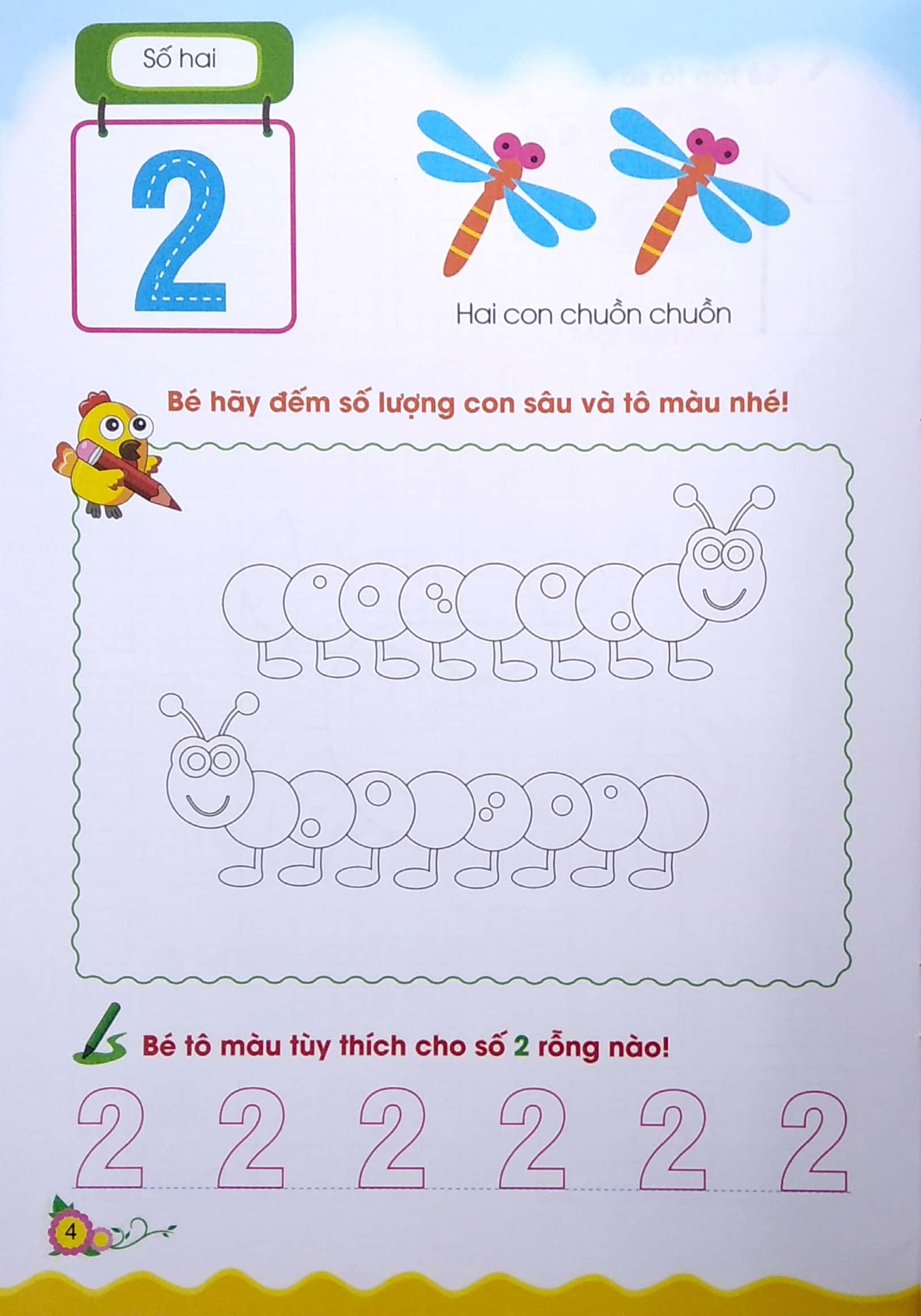 bộ cùng bé bước vào lớp 1 - bé học chữ số và tập tô 123 - Ảnh 5