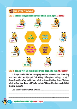 bộ đề kiểm tra tiếng việt lớp 4 - tập 1 (kết nối) - Ảnh 4