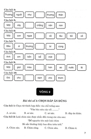 bộ đề luyện thi violympic trạng nguyên tiếng việt trên internet lớp 4 (dùng chung cho các bộ sgk hiện hành) - Ảnh 7