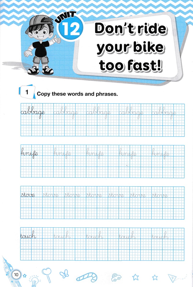 bộ english handwriting - vở tập viết tiếng anh lớp 5 - tập 2 - Ảnh 6