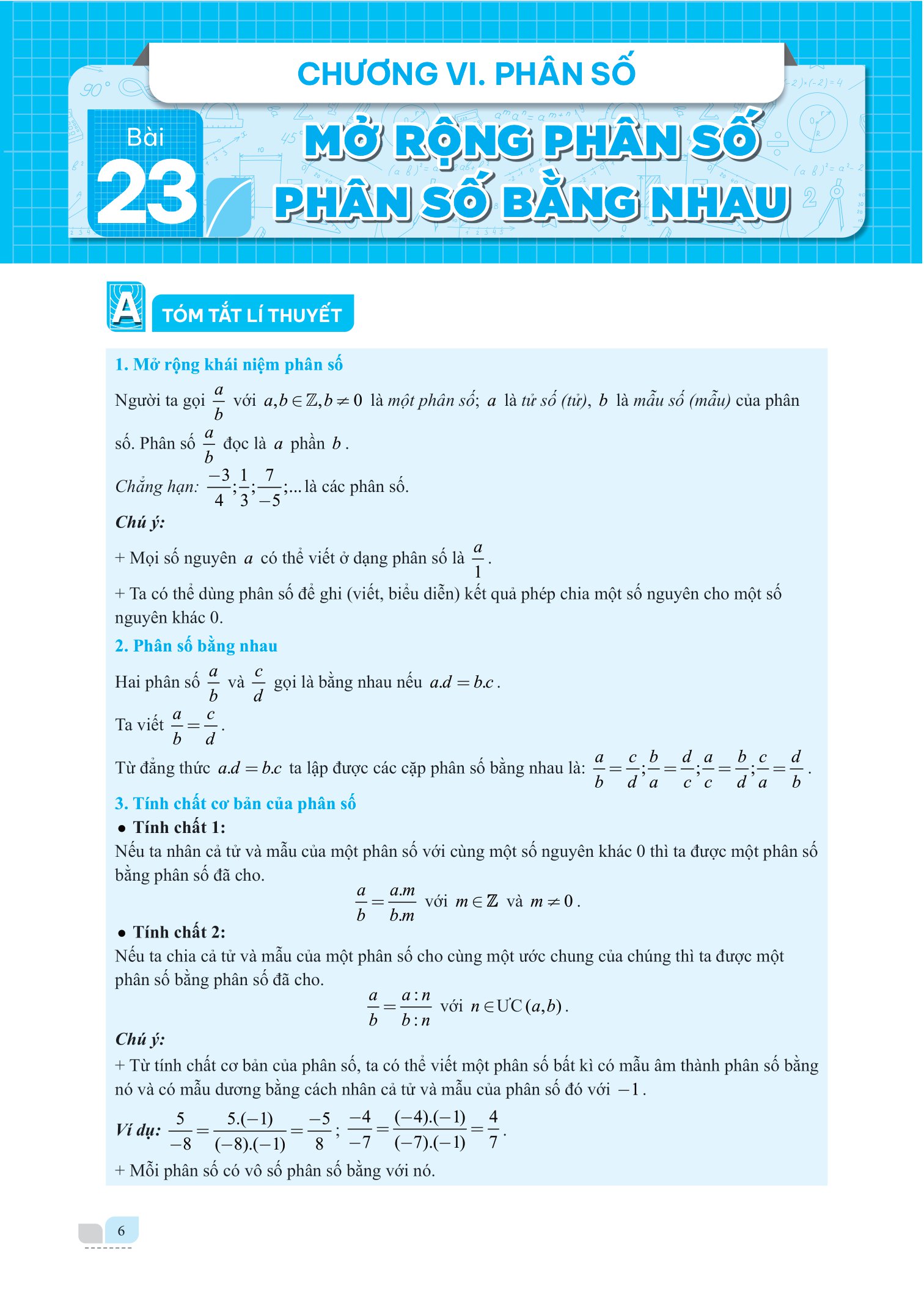 bộ giải bài tập và học tốt toán 6 - tập 2 (theo sgk kết nối tri thức với cuộc sống) - Ảnh 7