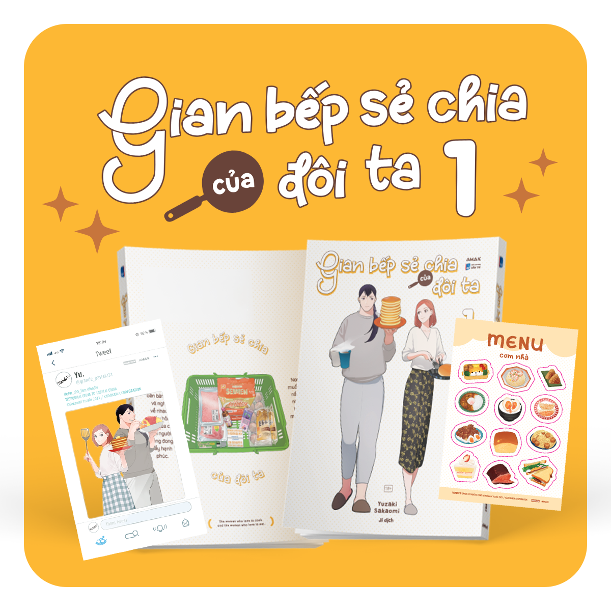 Bộ Gian Bếp Sẻ Chia Của Đôi Ta - Tập 1 - Tặng Kèm Clearcard + Sticker - Ảnh 2