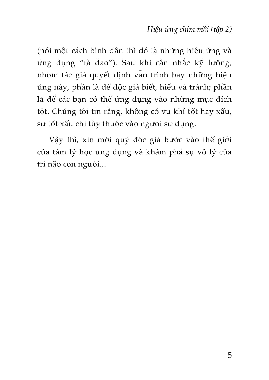 bộ hiệu ứng chim mồi 2 (tái bản 2023) - Ảnh 8