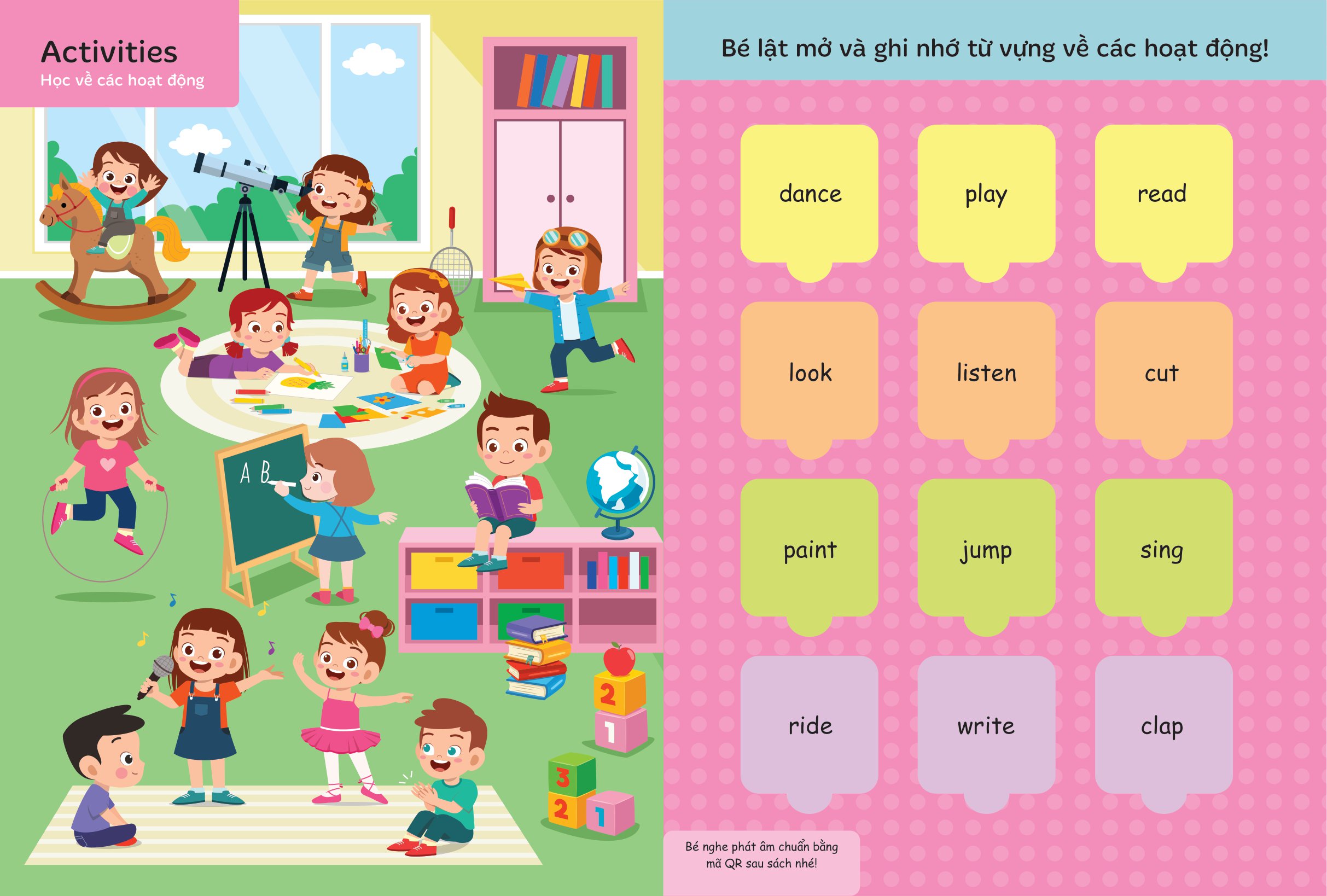 bộ lật mở từ vựng tiếng anh đầu tiên cho bé - cuốn 1 - Ảnh 2