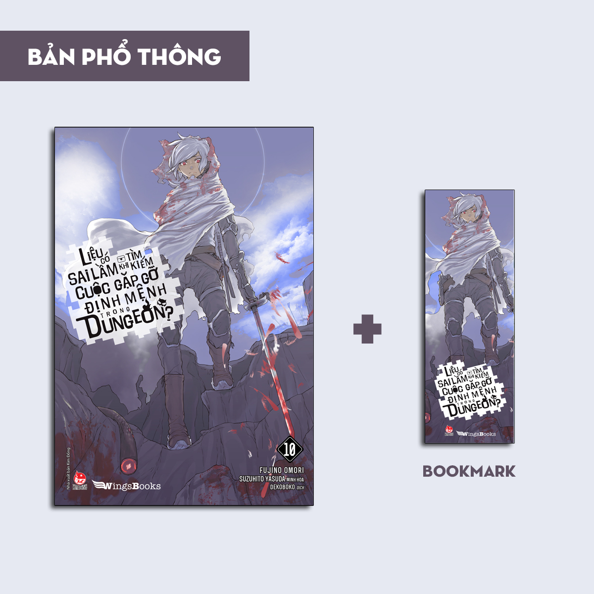 bộ liệu có sai lầm khi tìm kiếm cuộc gặp gỡ định mệnh trong dungeon - tập 10 - tặng kèm bookmark - Ảnh 2
