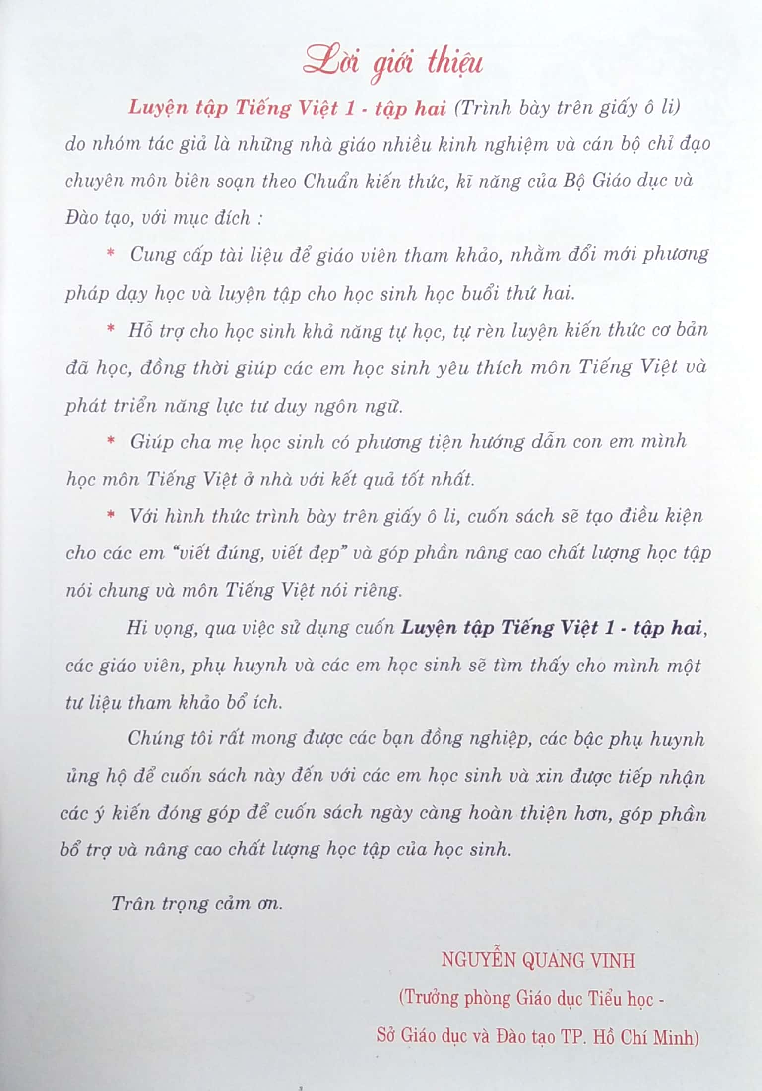 bộ luyện tập tiếng việt 1 - tập 2 (trình bày trên giấy ô li) - Ảnh 3