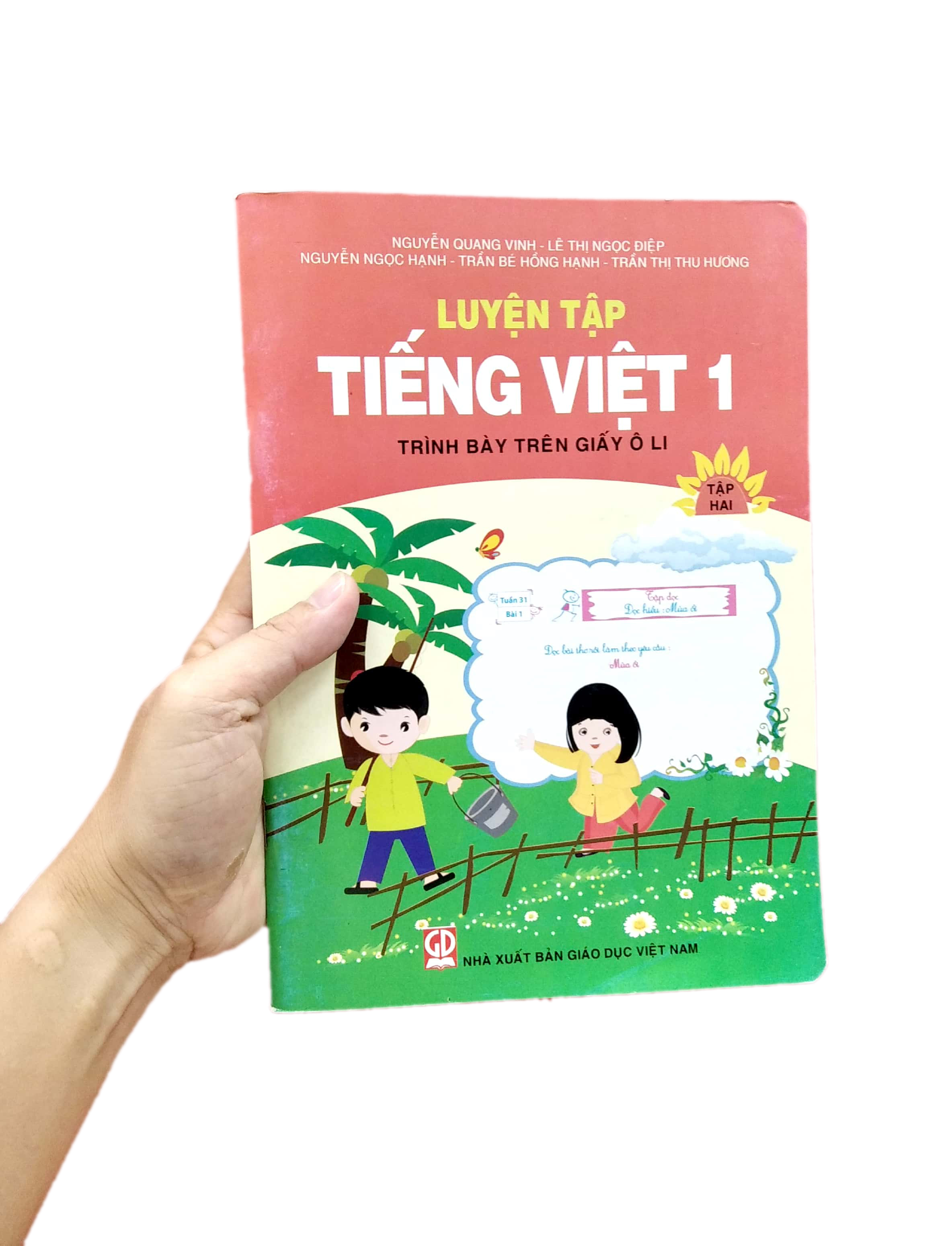 bộ luyện tập tiếng việt 1 - tập 2 (trình bày trên giấy ô li) - Ảnh 8