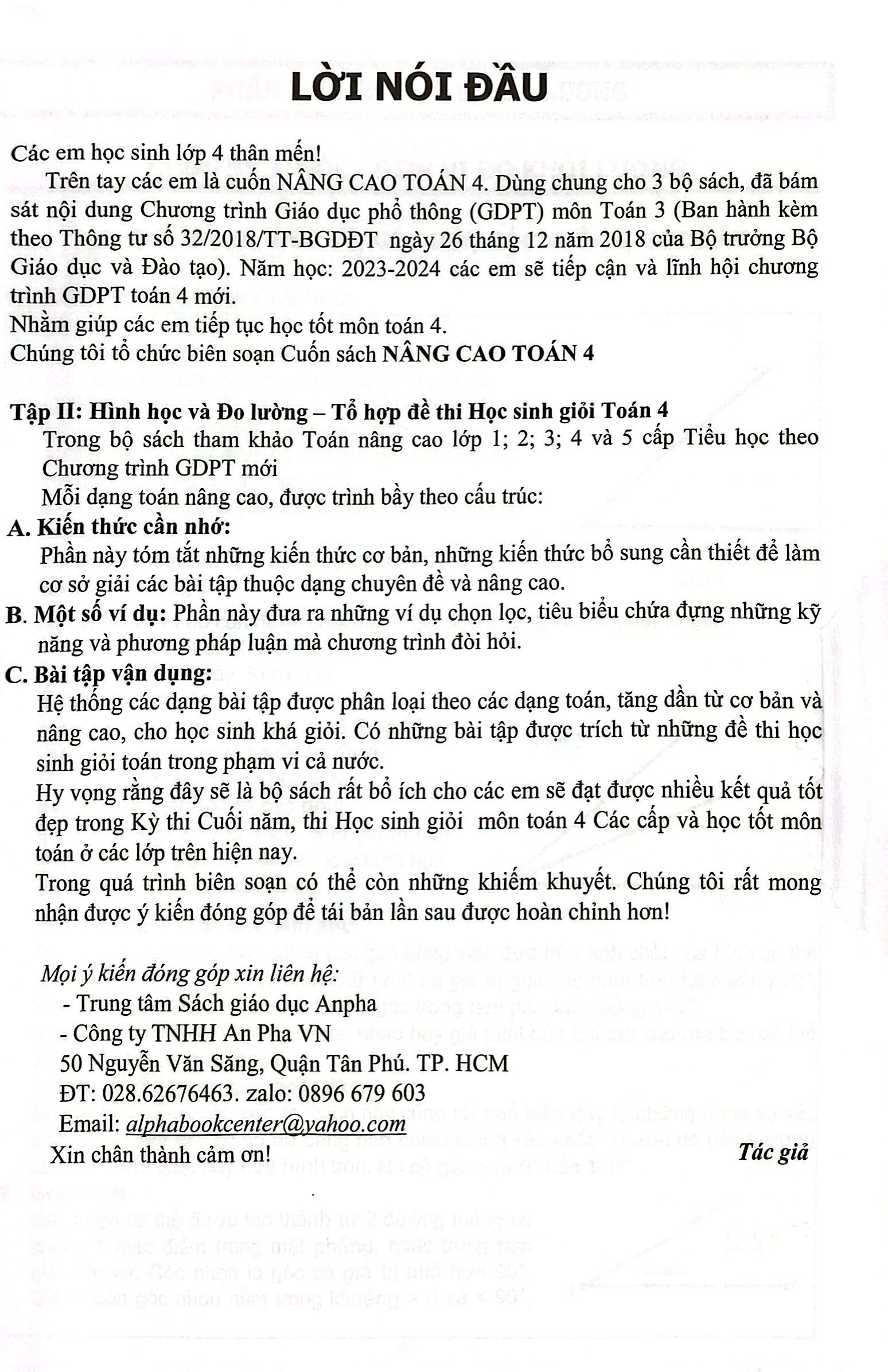 bộ nâng cao toán 4 - tập 2 (biên soạn theo chương trình giáo dục phổ thông mới) - Ảnh 4