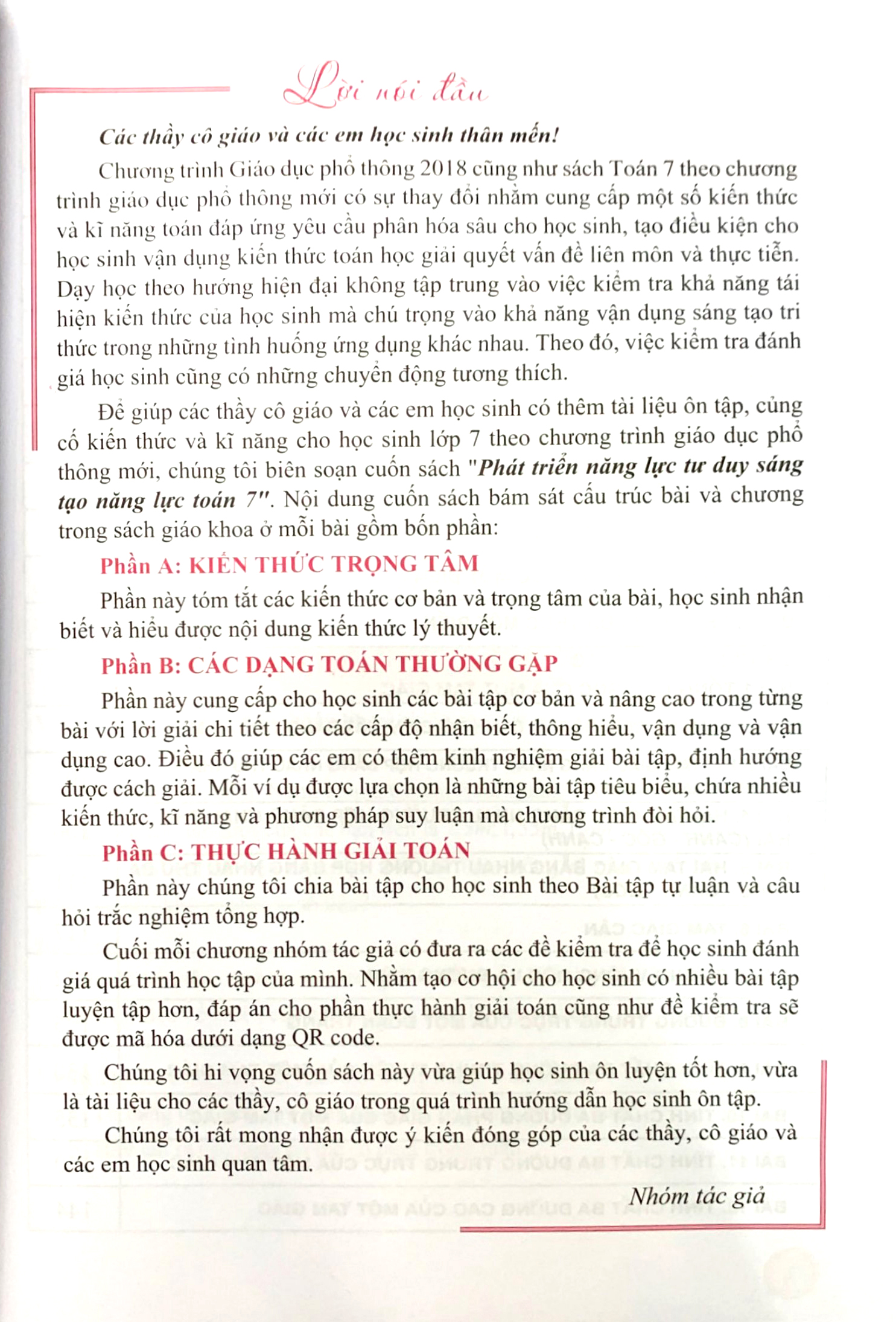 bộ phát triển năng lực tư duy và sáng tạo toán 7 - tập 2 (biên soạn theo chương trình giáo dục phổ thông 2018) - Ảnh 4
