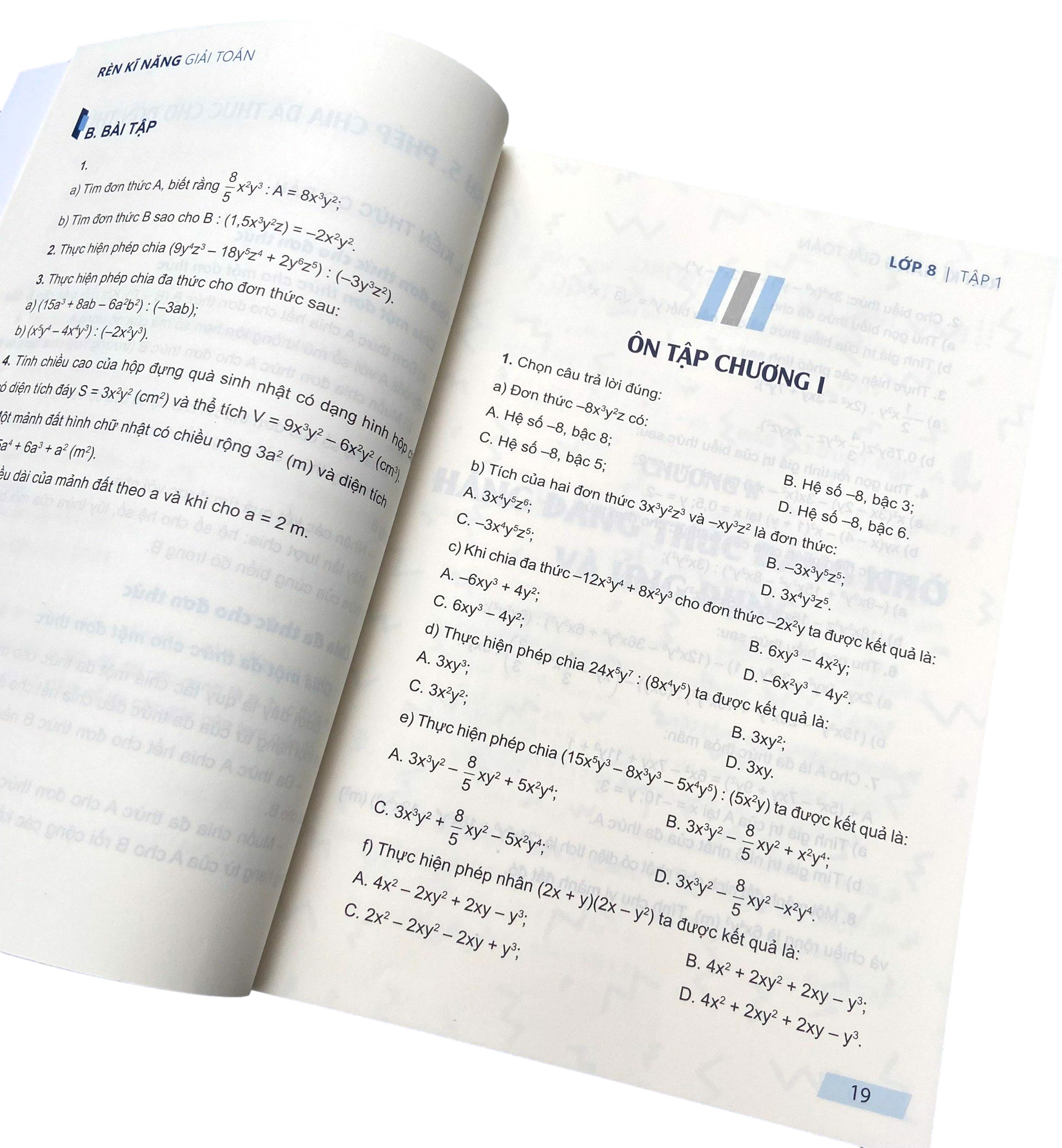 bộ rèn kĩ năng giải toán lớp 8 - tập 1 - Ảnh 3