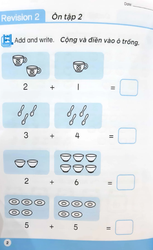 bộ toán song ngữ tiền tiểu học 5 - activity book - Ảnh 4