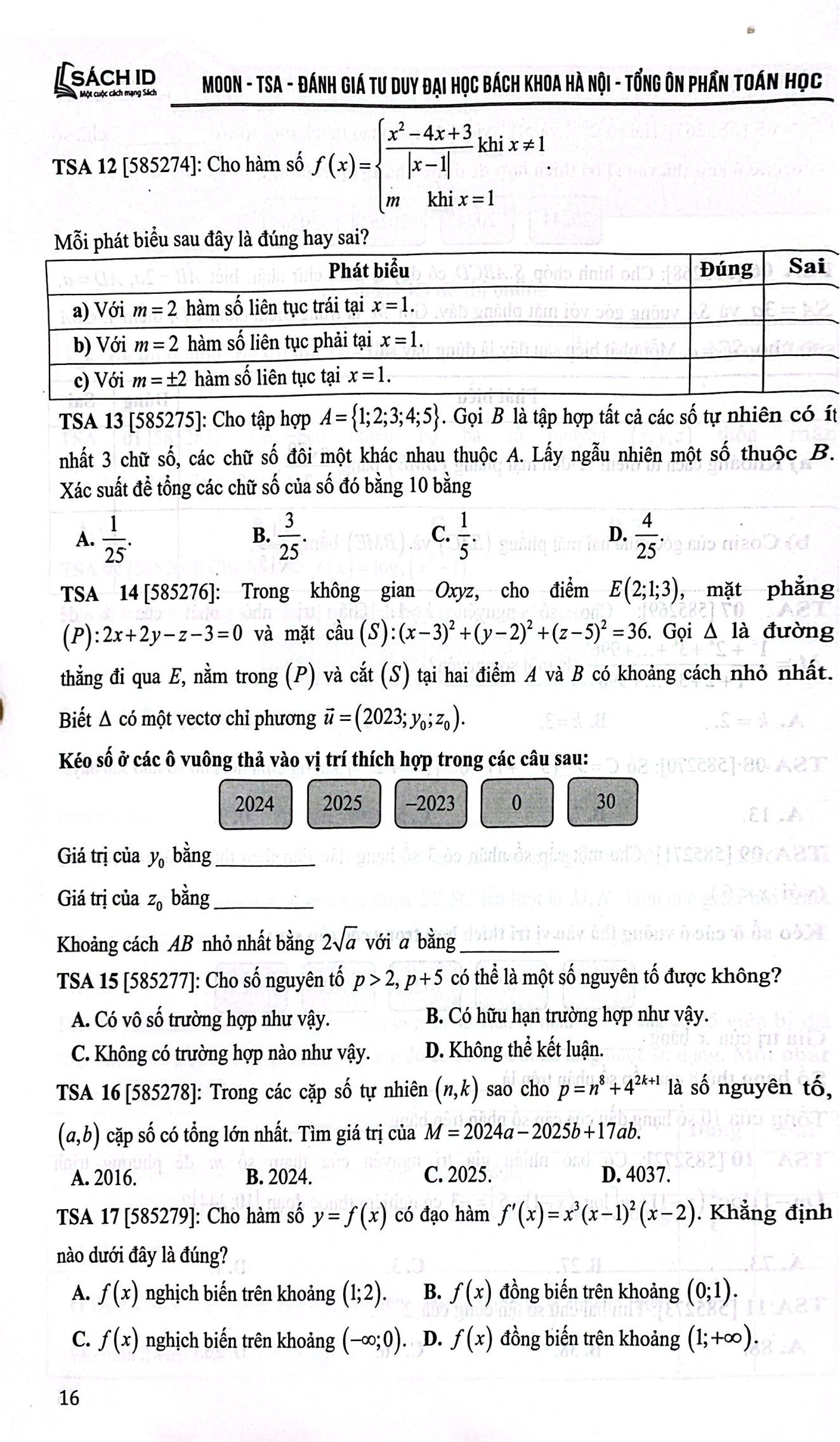 Bộ Tổng Ôn Phần Toán Học - Tập 1 - Ảnh 7