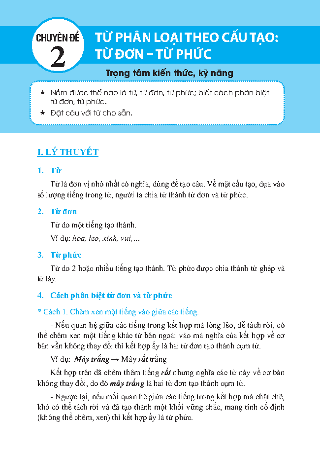 bộ trọng tâm kiến thức tiếng việt luyện thi vào lớp 6 - có đáp án - tập 1 - Ảnh 5
