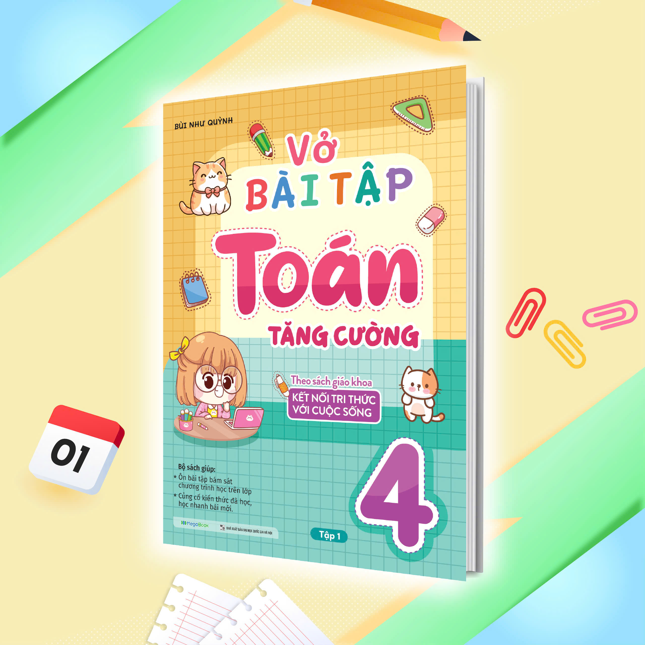 Bộ Vở Bài Tập Toán Tăng Cường Lớp 4 - Tập 1 (Theo Sách Giáo Khoa Kết Nối Tri Thức Với Cuộc Sống) - Ảnh 4