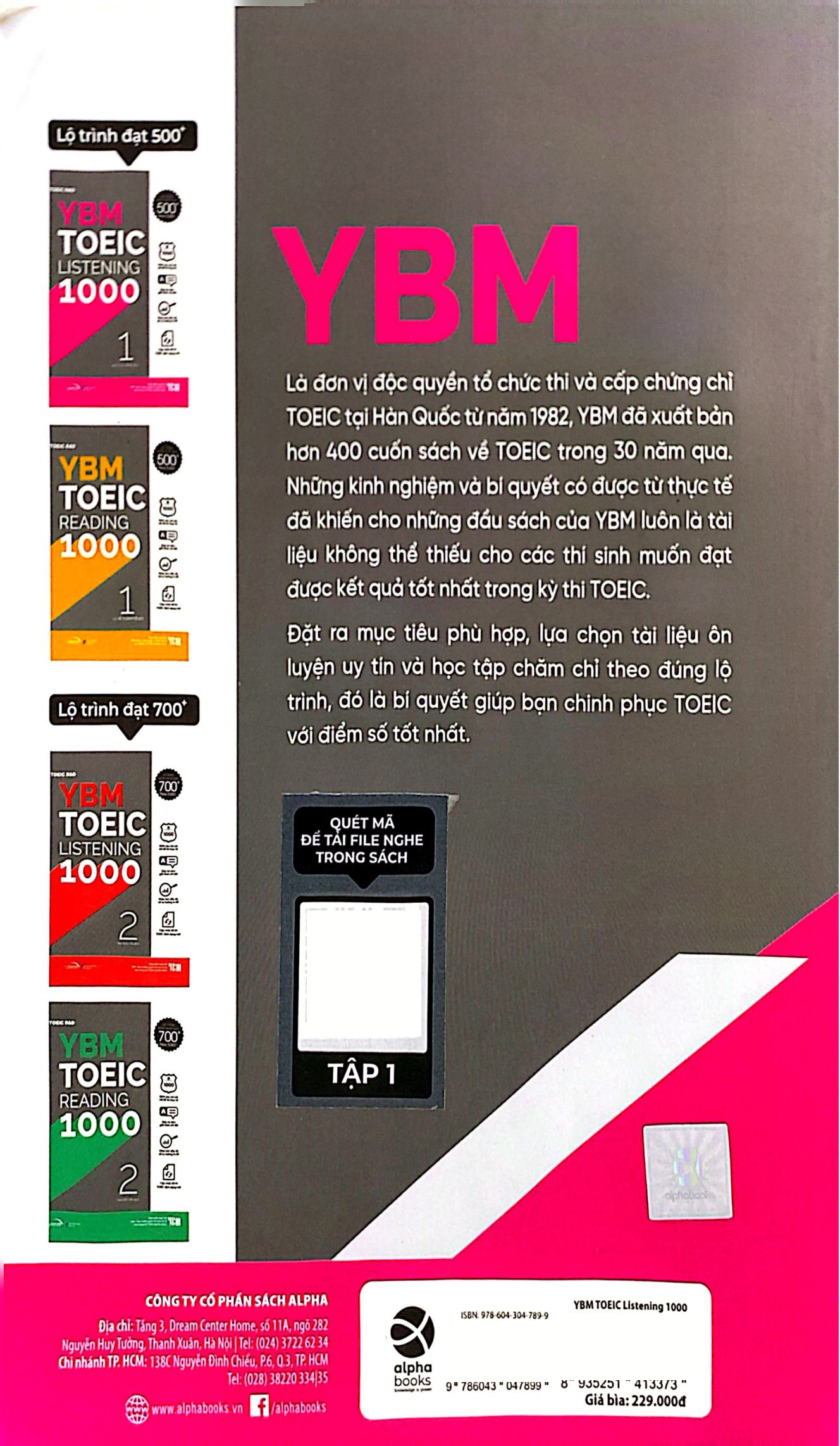 Bộ YBM Actual Toeic Tests LC 1000 - Vol 1 - Ảnh 8