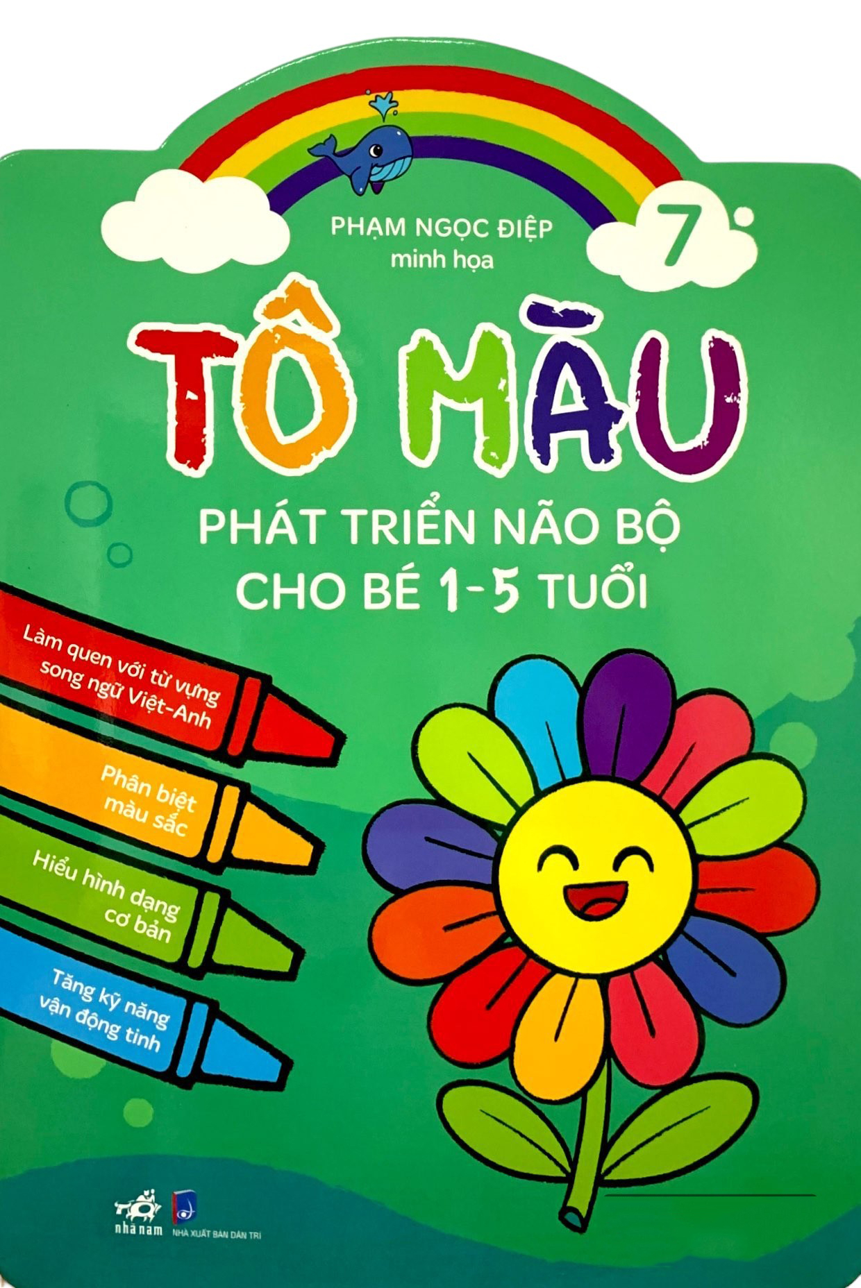 combo bộ tô màu phát triển trí não 10 cuốn + bút sáp màu - Ảnh 7