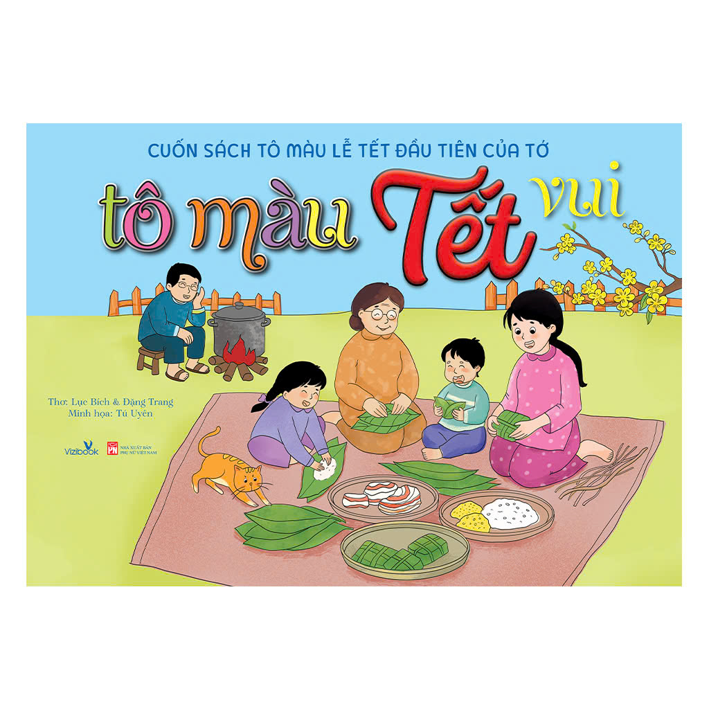 Cuốn Sách Tô Màu Lễ Tết Đầu Tiên Của Tớ - Tô Màu Tết Vui - Ảnh 3