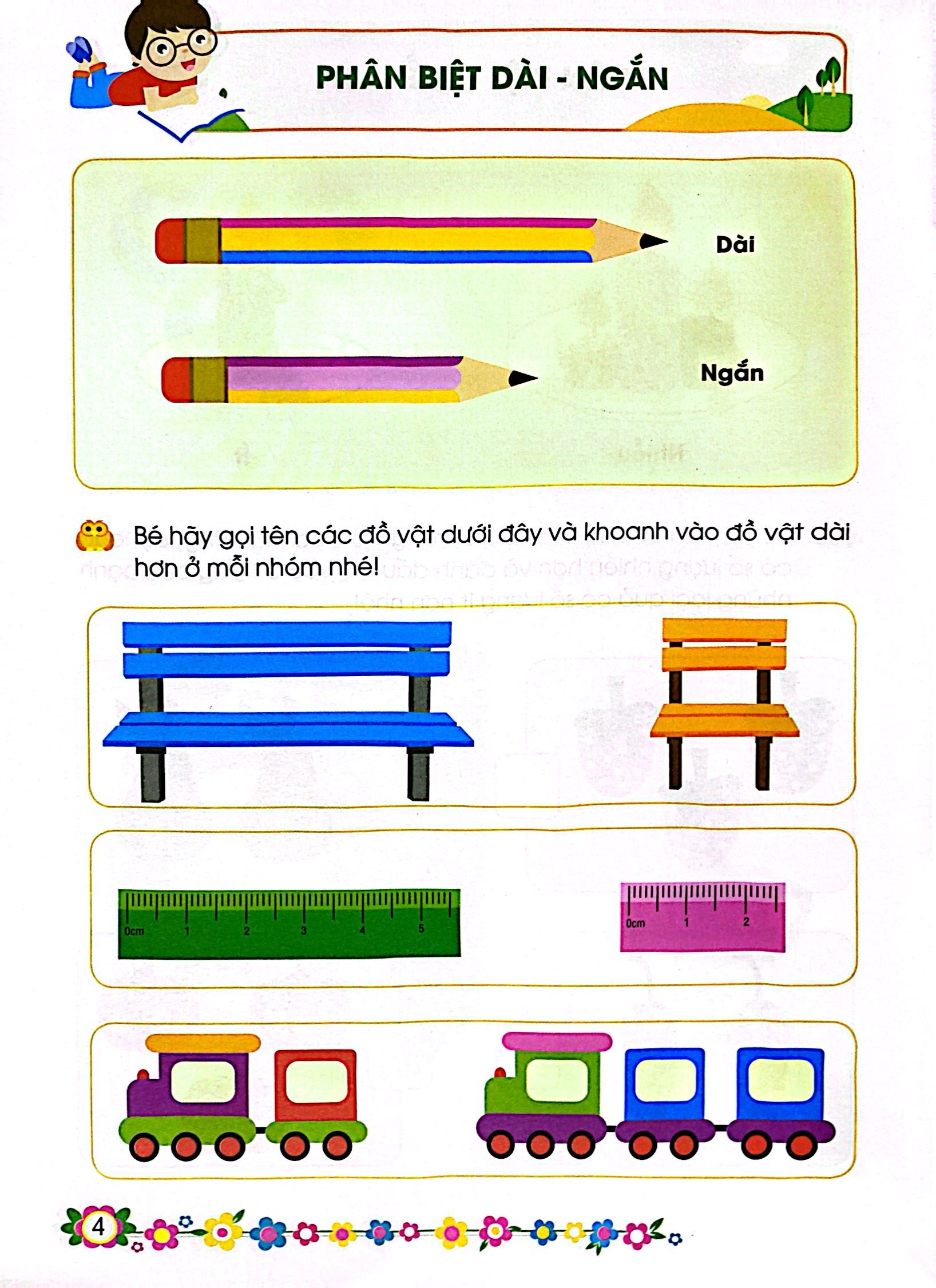 giúp bé vững bước vào lớp 1 - bé nhận dạng và so sánh (4-5 tuổi) - Ảnh 5