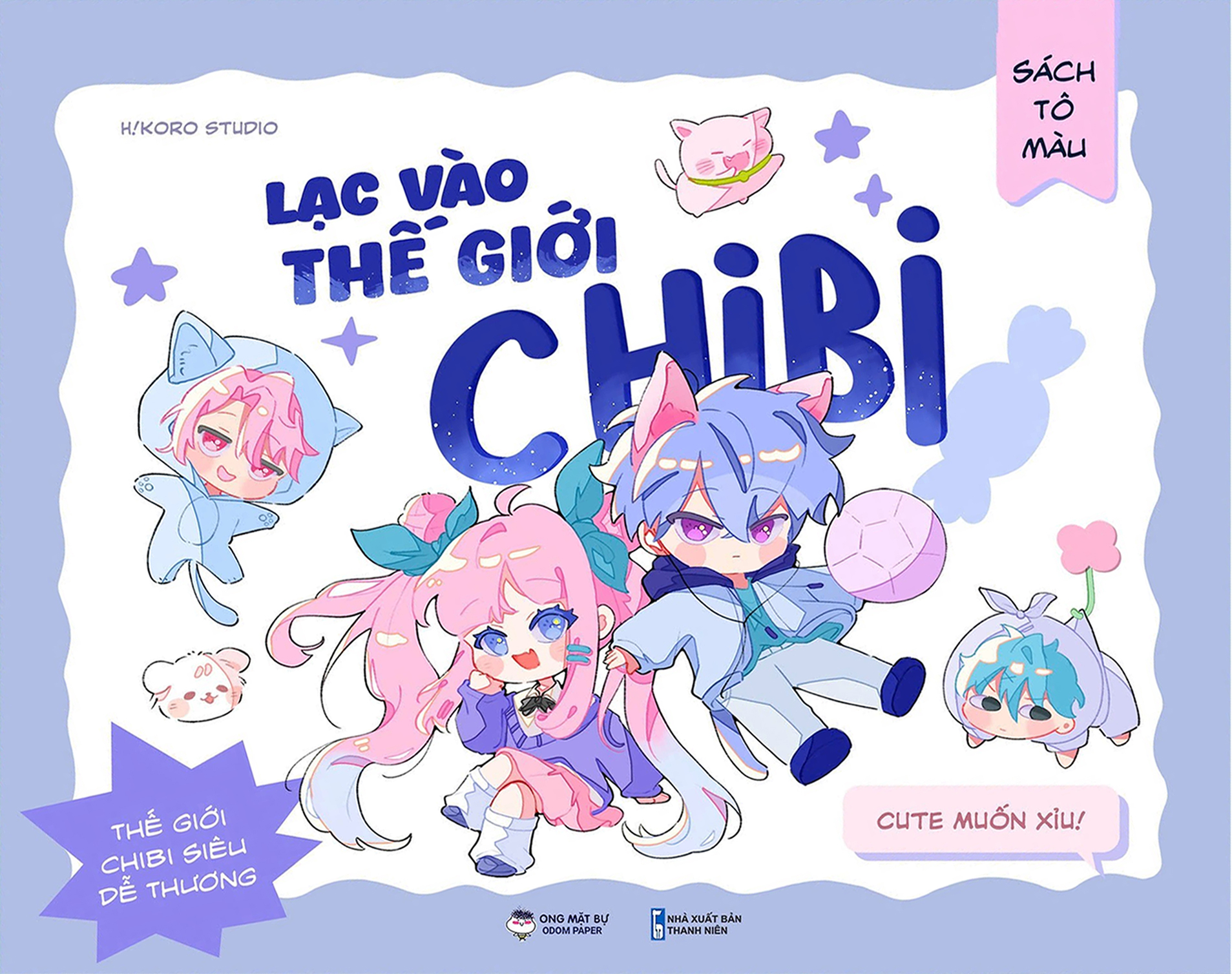 sách tô màu - lạc vào thế giới chibi - Ảnh 2