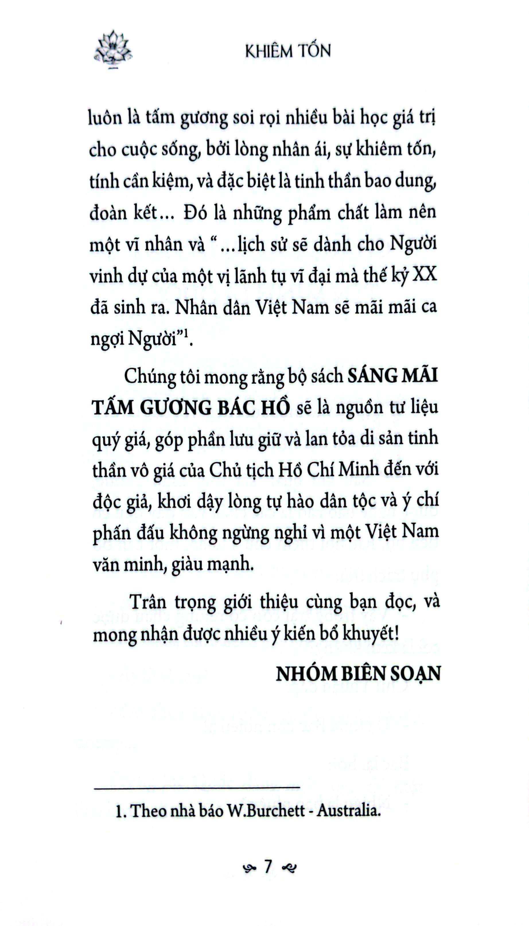 Sáng Mãi Tấm Gương Bác Hồ - Khiêm Tốn - Ảnh 4
