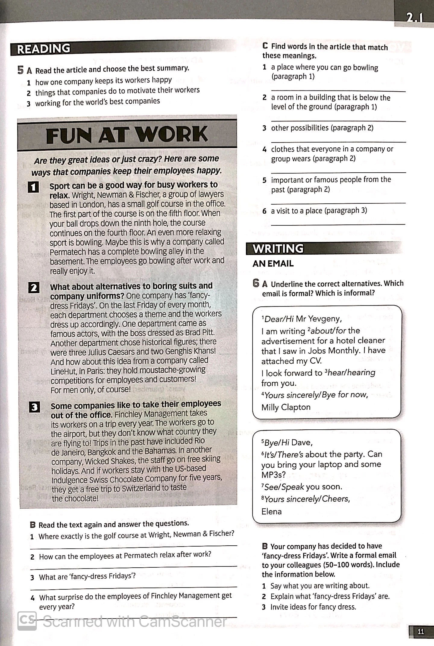 speakout pre-intermediate 2nd edition workbook with key - Ảnh 9