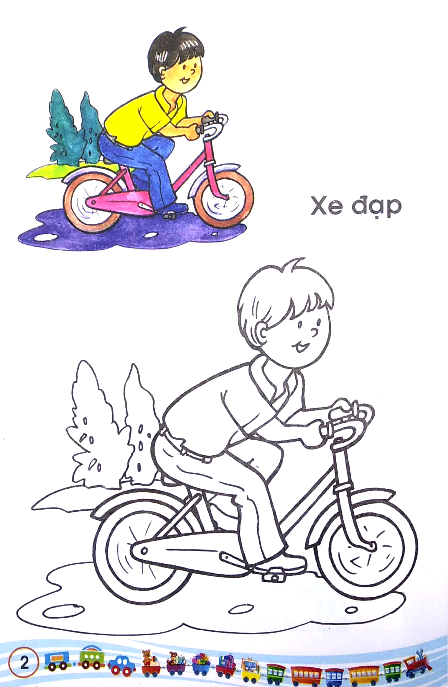 tập tô màu - các loại xe - Ảnh 3