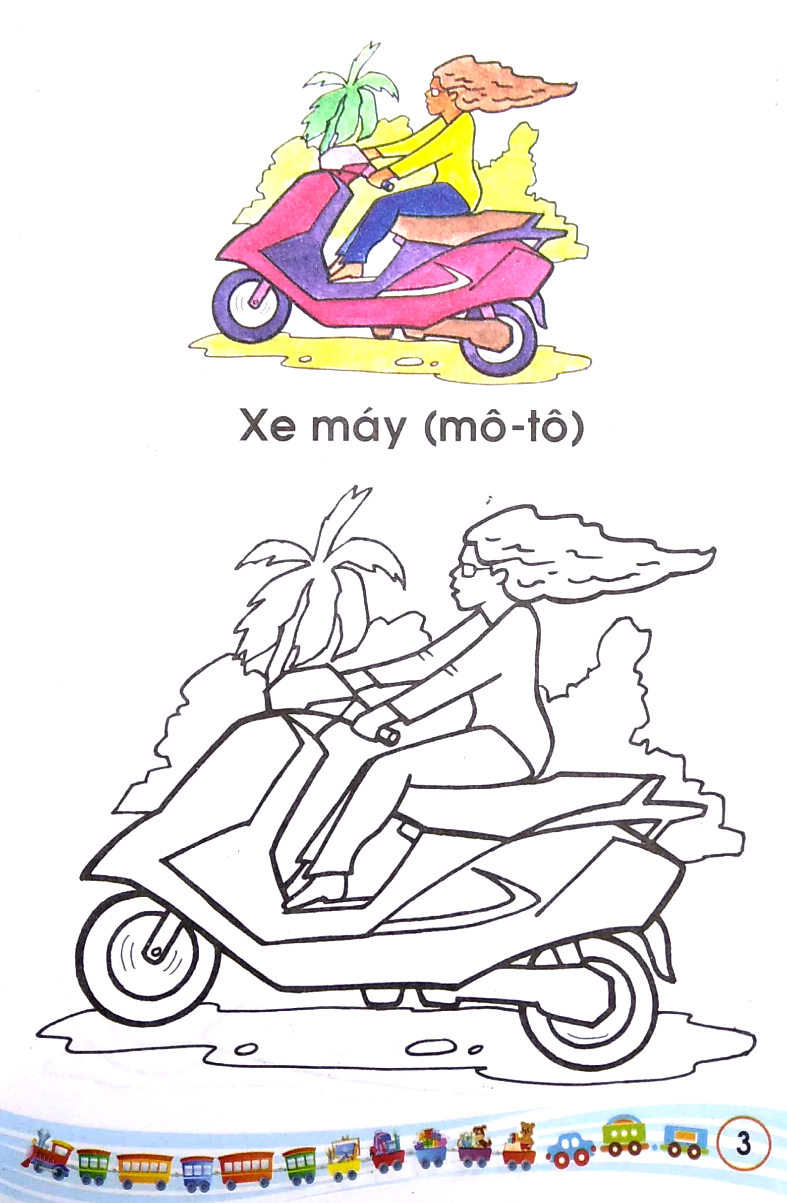 tập tô màu - các loại xe - Ảnh 4
