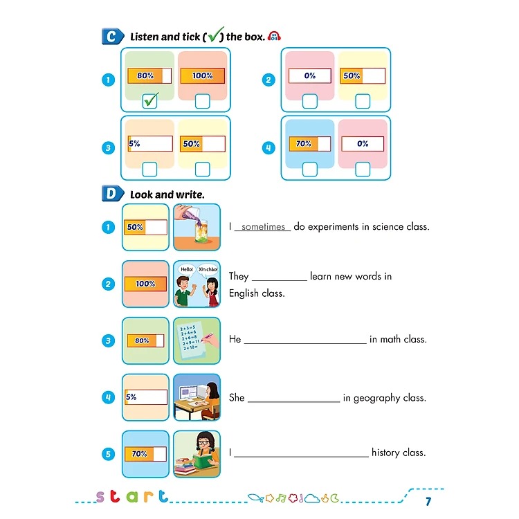 tiếng anh 5 i-learn smart start - workbook (2024) - Ảnh 9