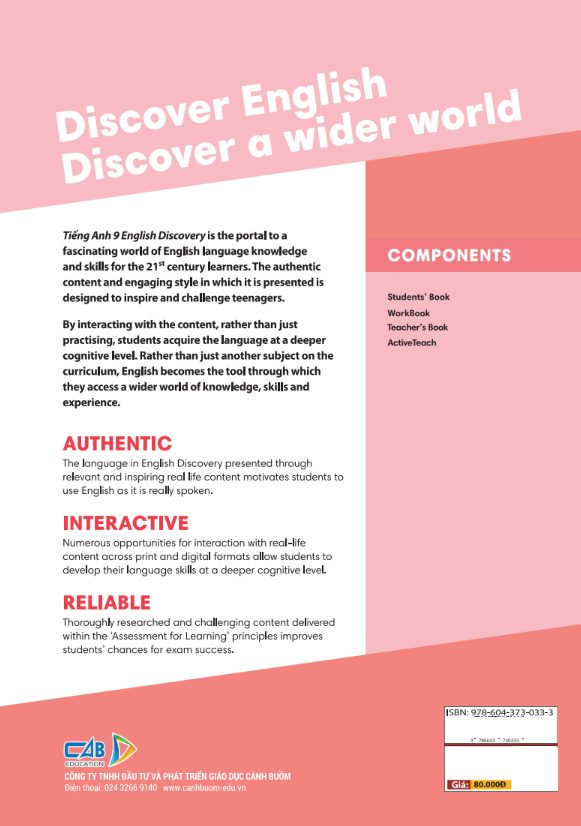 tiếng anh 9 - english discovery - workbook - Ảnh 9