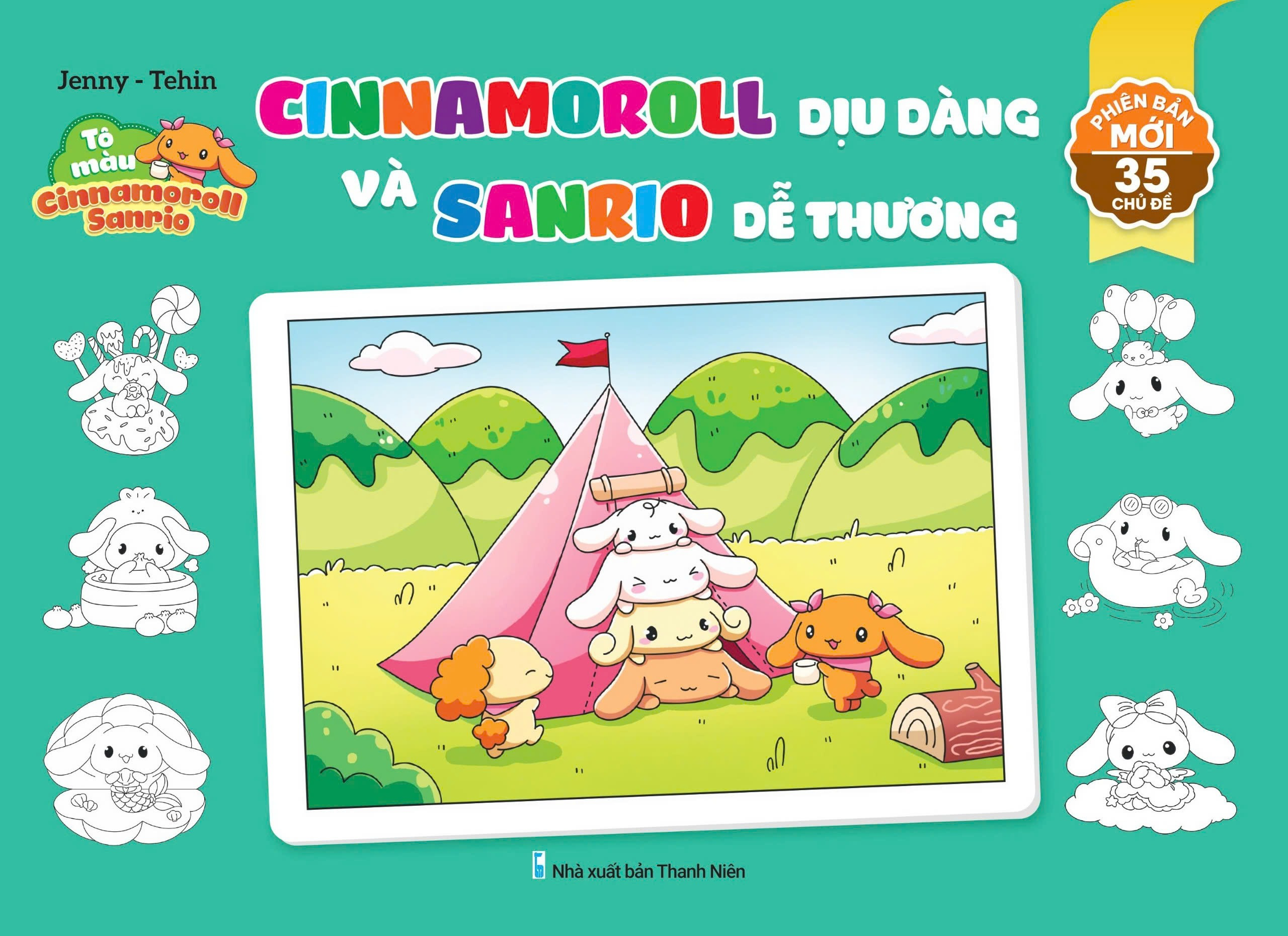 Tô Màu Cinnamoroll Sanrino - Cinnamoroll Dịu Dàng Và Sanrino Dễ Thương - Ảnh 2
