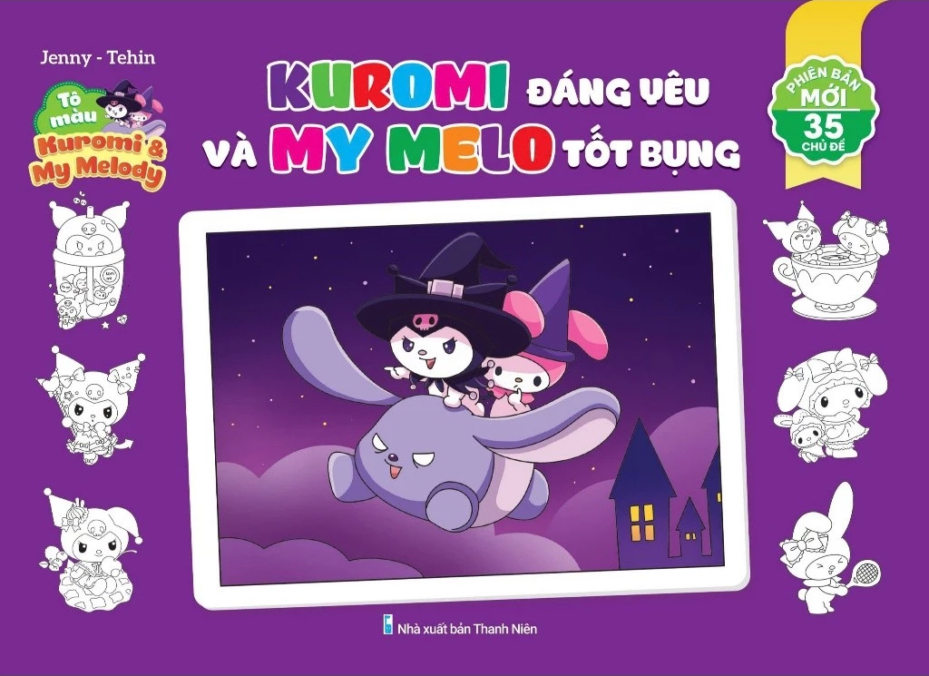 Tô Màu Kuromi Và My Melo - Kuromi Đáng Yêu Và My Melo Tốt Bụng - Ảnh 2