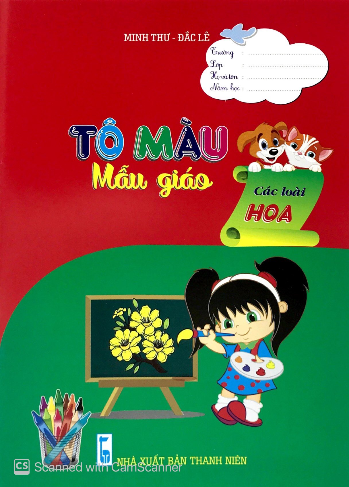 tô màu mẫu giáo - các loài hoa - Ảnh 2