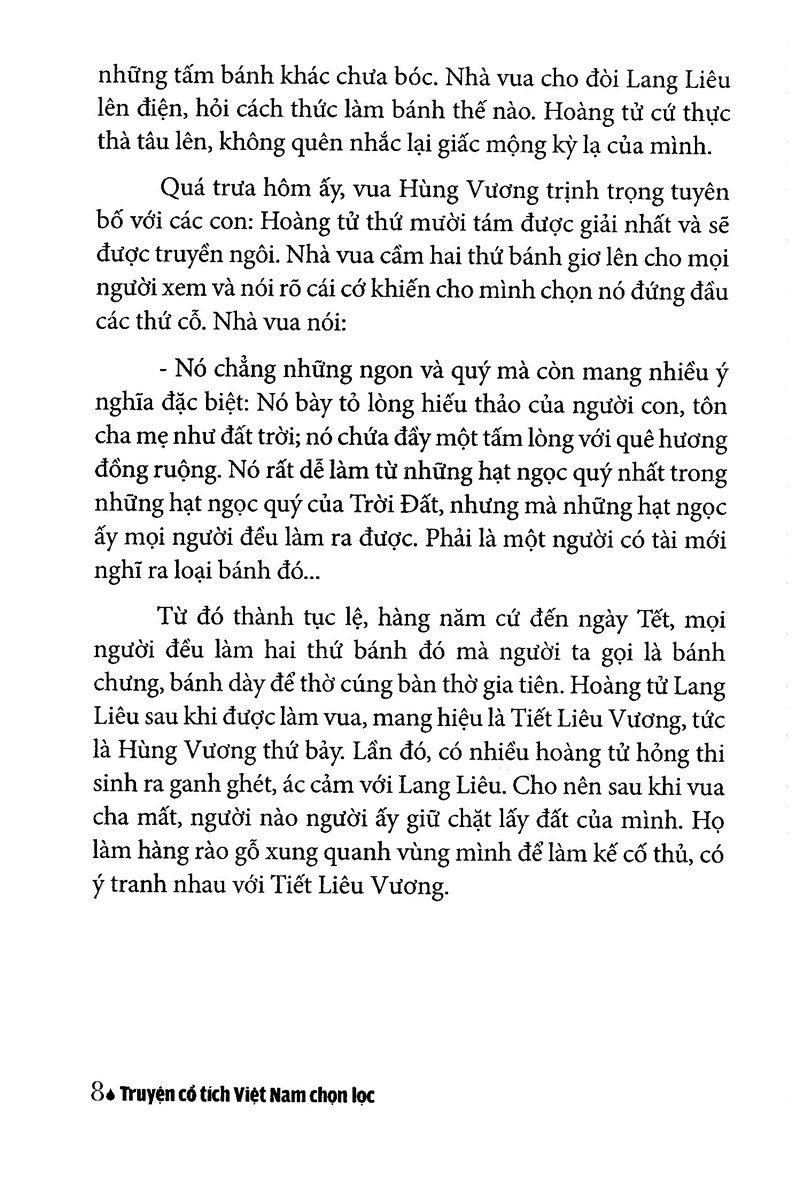 truyện cổ tích việt nam chọn lọc - bánh chưng bánh dày (tái bản 2025) - Ảnh 6