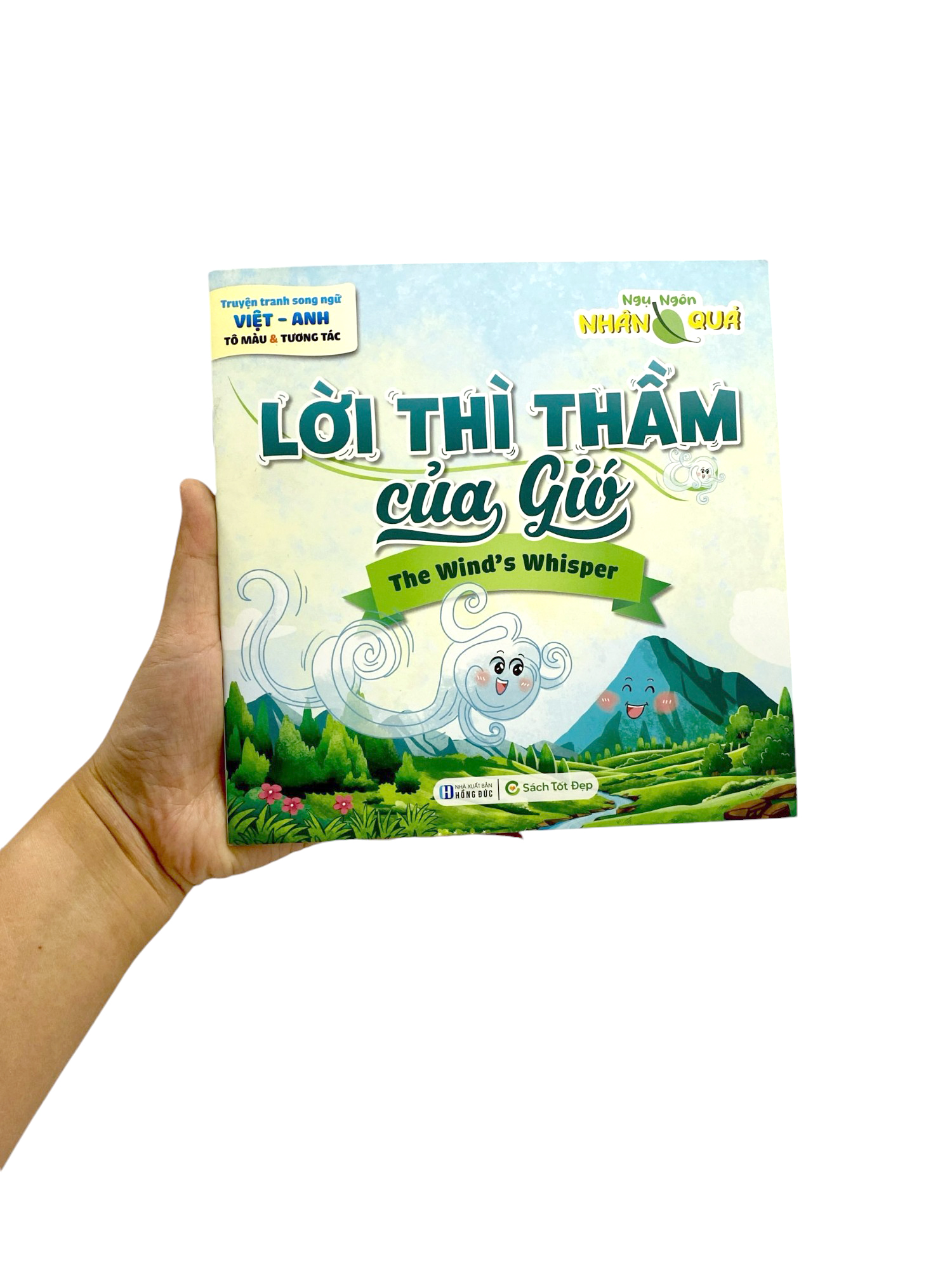 truyện tranh song ngữ anh-việt - tô màu tương tác - ngụ ngôn nhân quả - lời thì thầm của gió - Ảnh 8