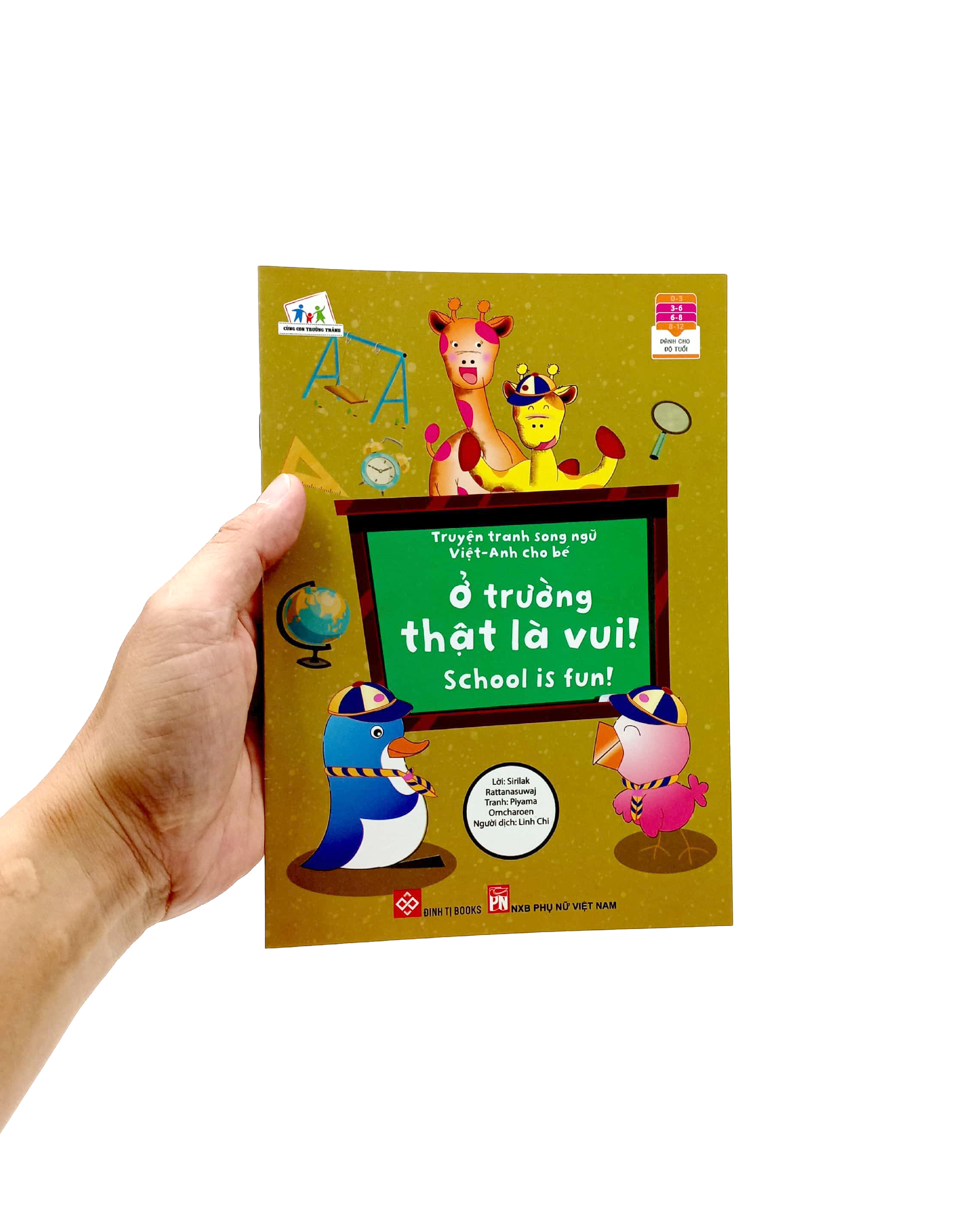 truyện tranh song ngữ việt - anh cho bé - school is fun! - ở trường thật là vui! - Ảnh 7