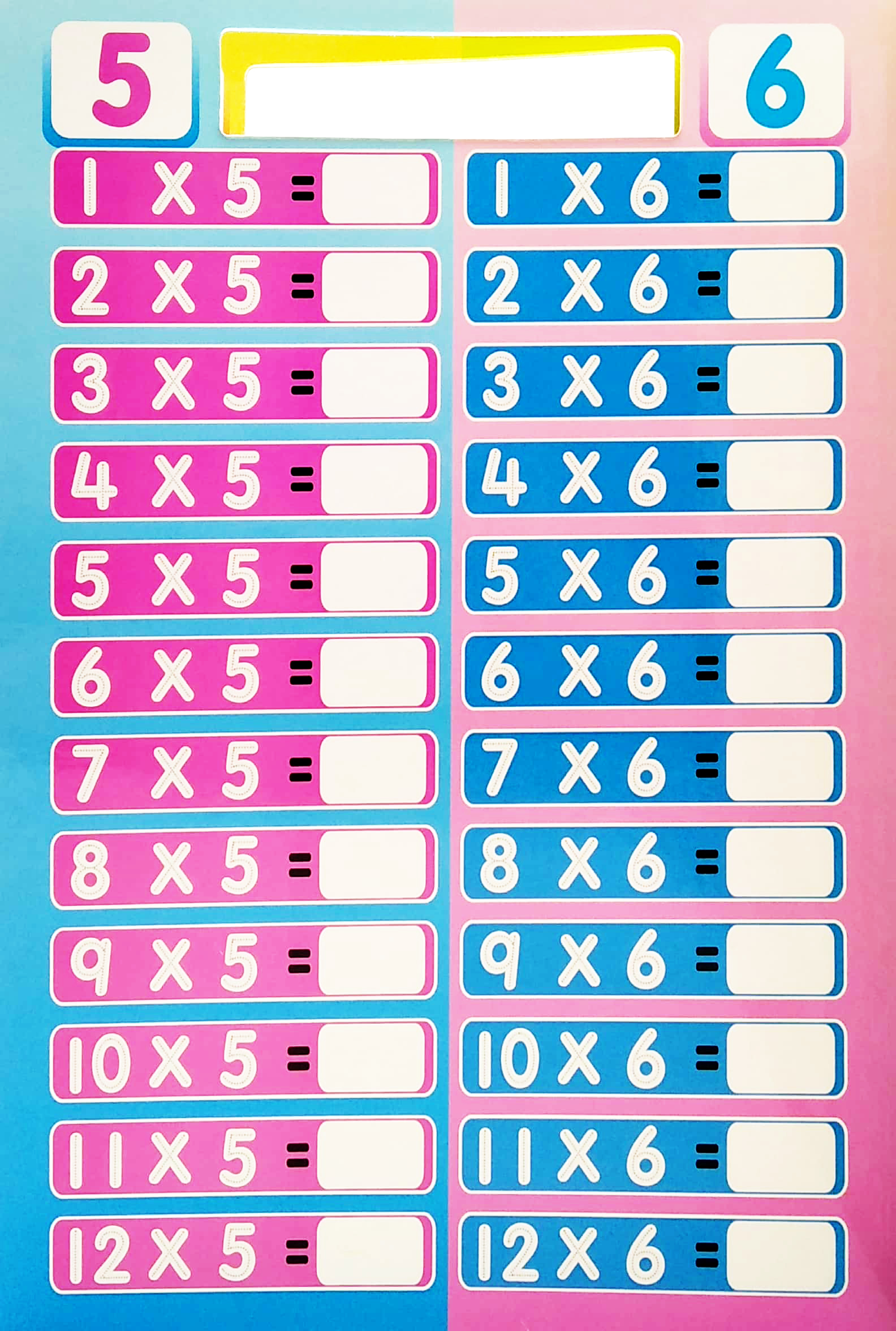 writing practices for little hands: times tables - Ảnh 5
