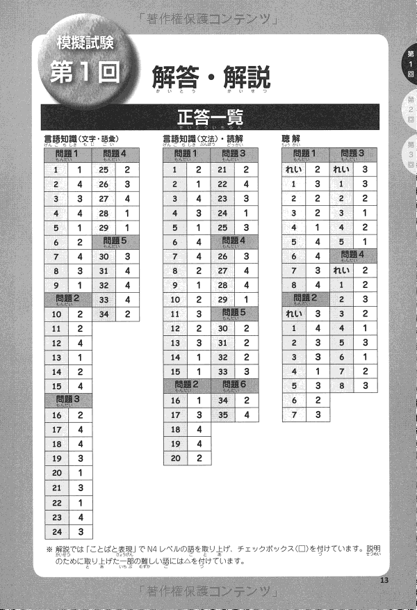 ゼッタイ合格!日本語能力試験完全模試 n4 - the japanese language proficiency test n5 - complete mock exams - Ảnh 4
